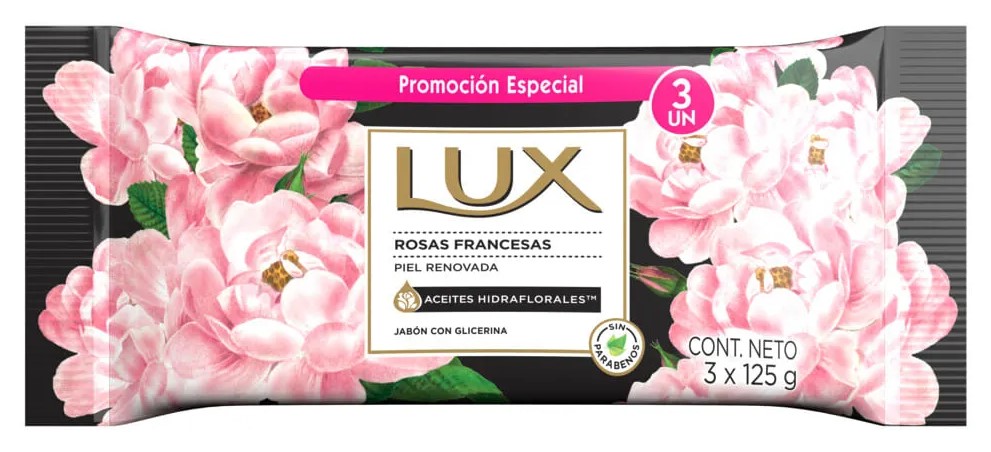 LUX JABON ROSAS FRANCESAS X3 120gr x24
