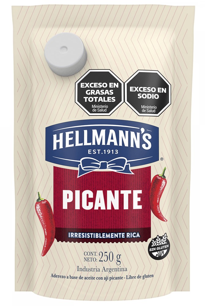 HELLMANS ADEREZO PICANTE DP 250gr x24