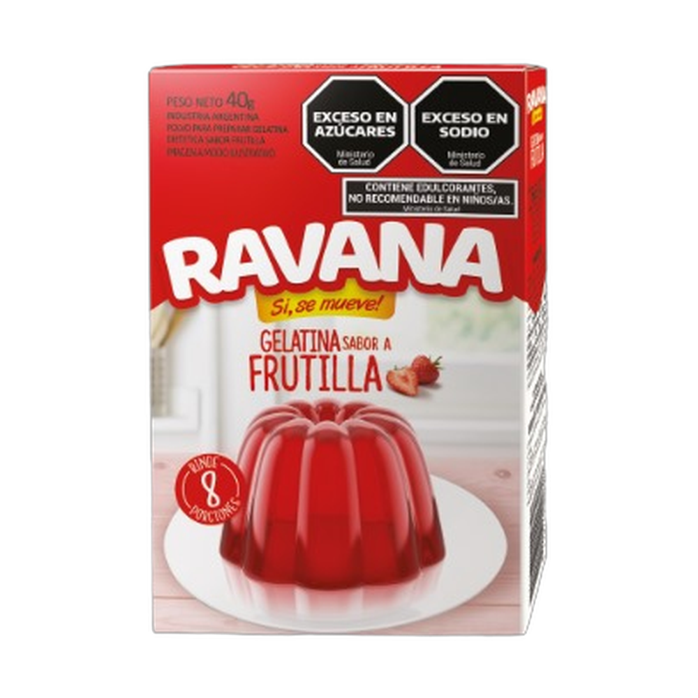 RAVANA GELATINA FRUTILLA 40gr x12