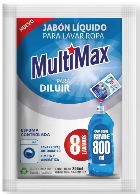 DISPLAY MULTIMAX JAB LIQ CLAS P/DIL 200ml x12(4/B)