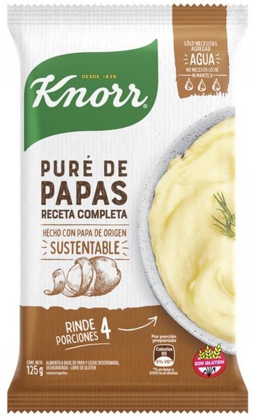 KNORR PURE DE PAPAS 125gr x12