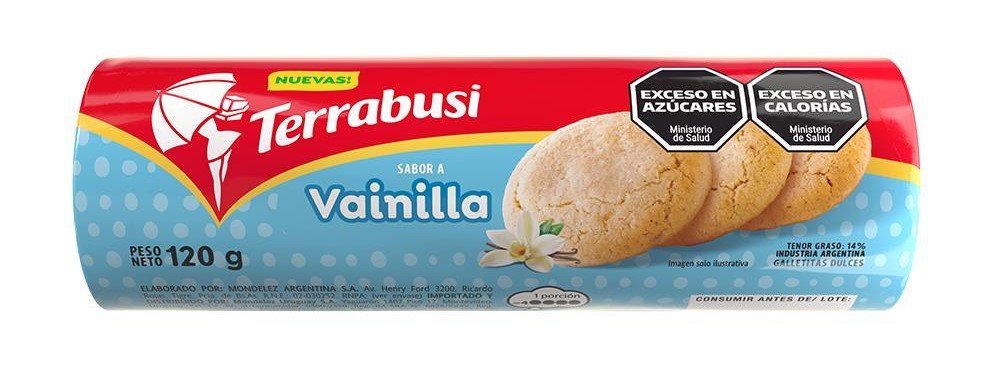 TERRABUSI GALLETITAS VAINILLA 120gr x60