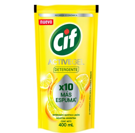 CIF ACTIVE GEL LIMON DP 15X400ML