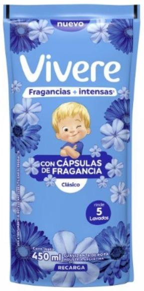VIVERE SUAVIZANTE MAS INTENSO CLASICO DP 450ml x15