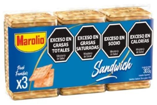 MAROLIO GALLETITA SANDWICH x3 505gr x16
