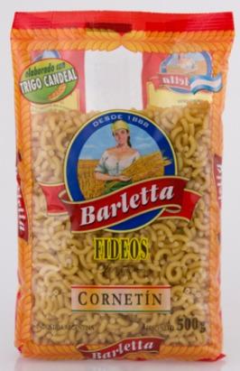 BARLETTA FIDEOS CORNETIN 500gr x12