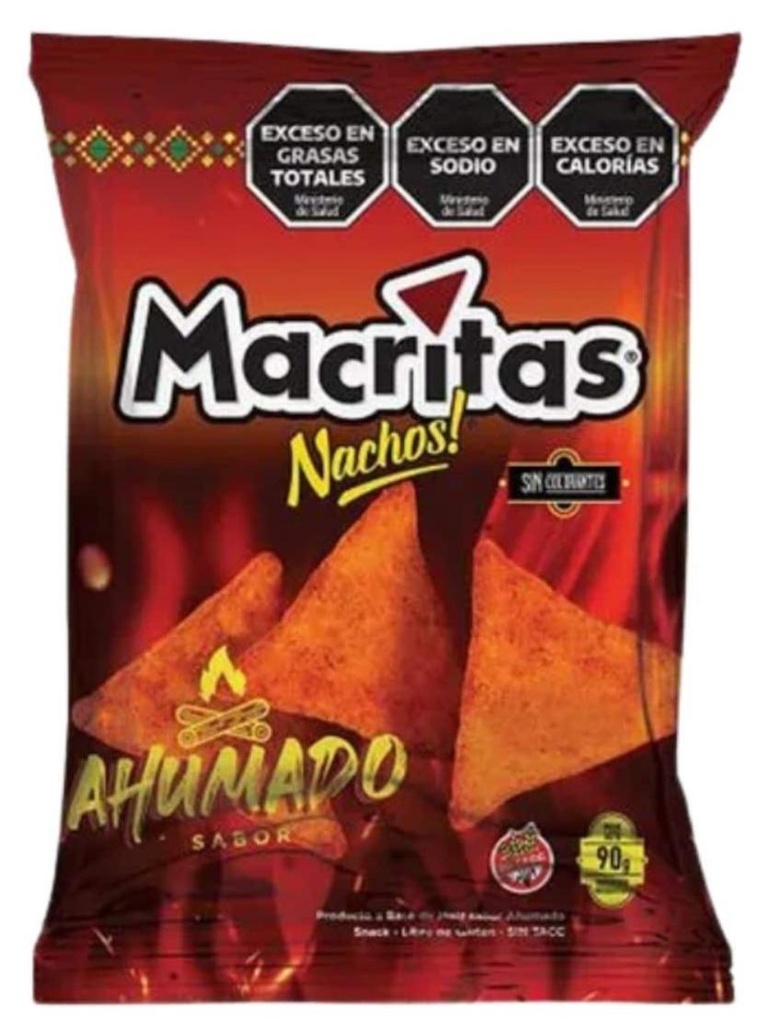 MACRITAS NACHOS AHUMADO 90gr x12