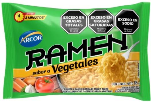 RAMEN SABOR VEGETALES 65gr x24