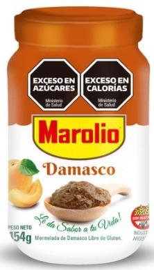 MAROLIO MERMELADA DAMASCO 454gr x12