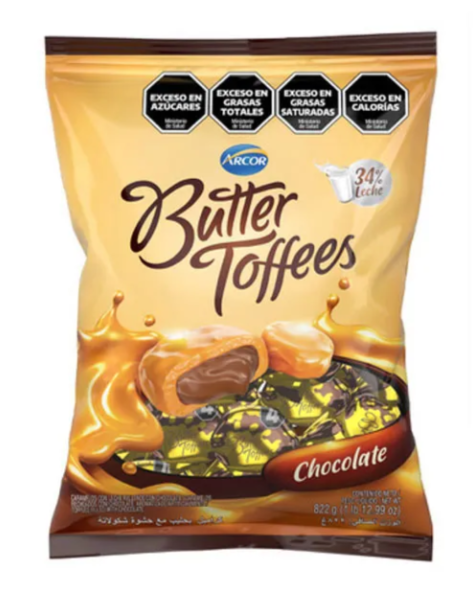 BUTTER TOFFES CHOCOLATE x 825g x6u