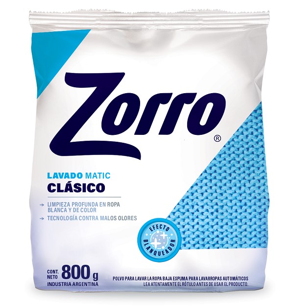 ZORRO EN POLVO MATIC 800G x 20u