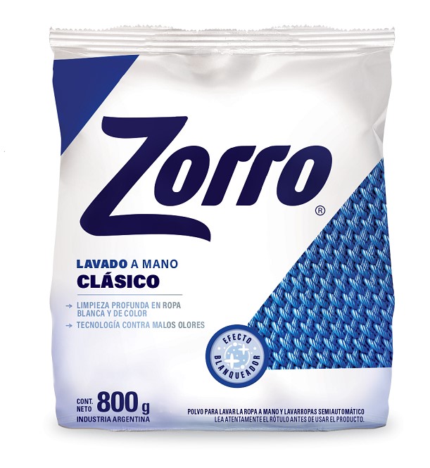 ZORRO EN POLVO REGULAR 800G x 20U