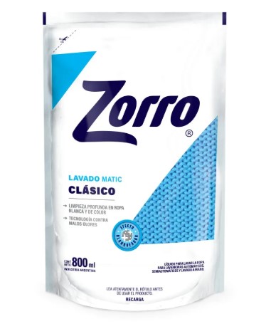 ZORRO LIQUIDO DOYPACK 14UX800ML