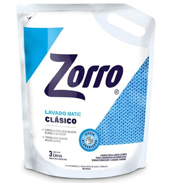 ZORRO LIQUIDO 4U X 3LTS DOYPACK