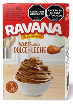 RAVANA MOUSSE DULCE DE LECHE 100gr x12