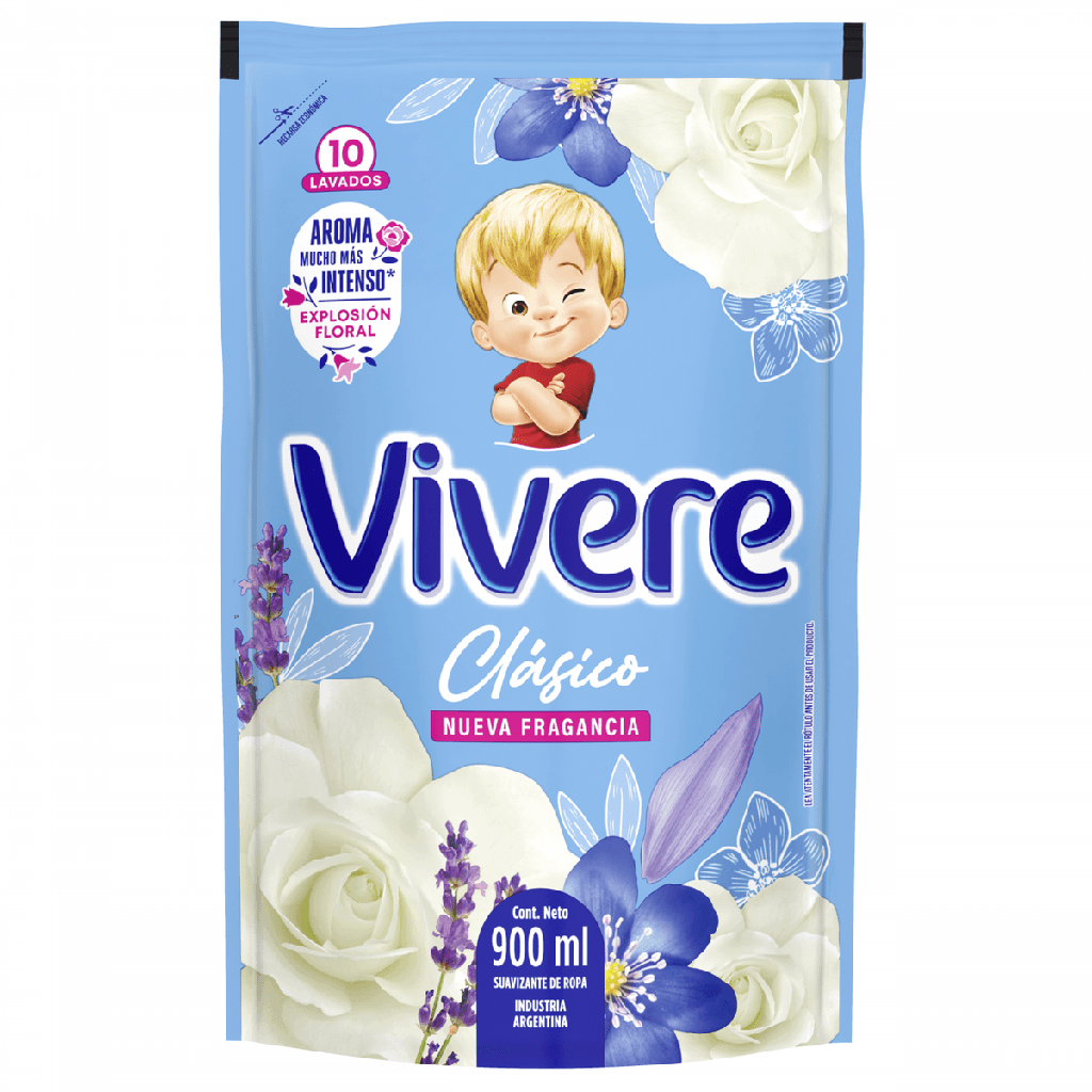VIVERE SUAVIZANTE CLASICO FLOR 900ml x12