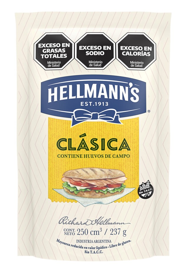 HELLMANS MAYONESA CLASICA 237gr x24
