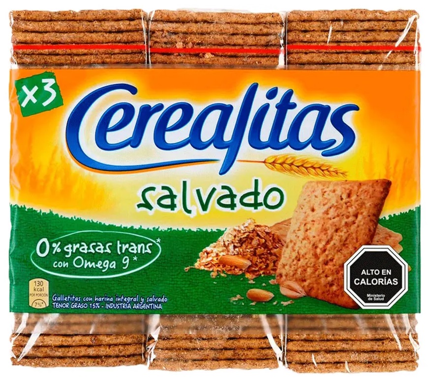 CEREALITAS SALVADO X3 624gr x15