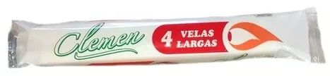 VELAS LARGAS CLEMEN X4UNIDX 25U