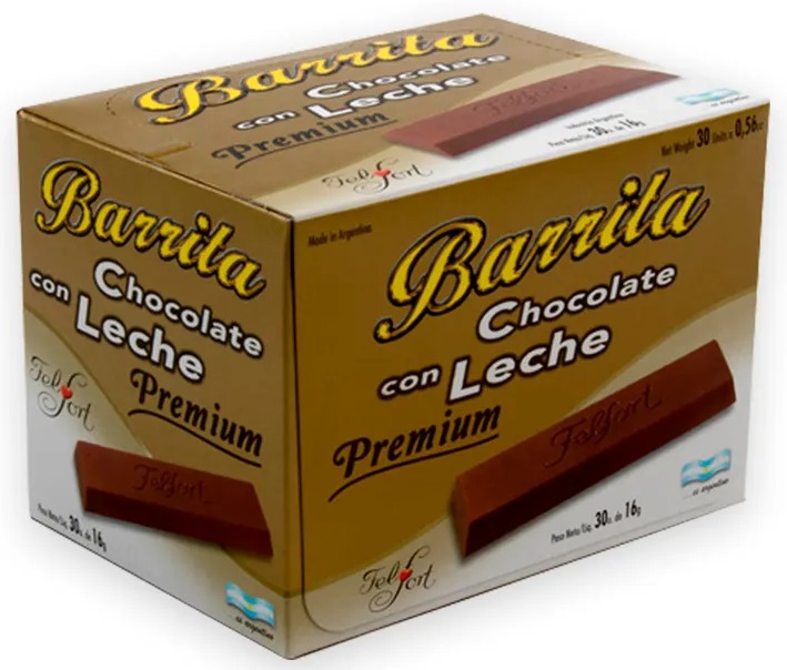 FELFORT DISPLAY BARRITA CHOC. C/LECHE 30X16GR (B/1