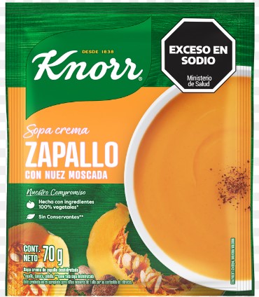 SOPAS CREMA KNORR ZAPALLO C/NUEZ MOSCADA 10X62GR X