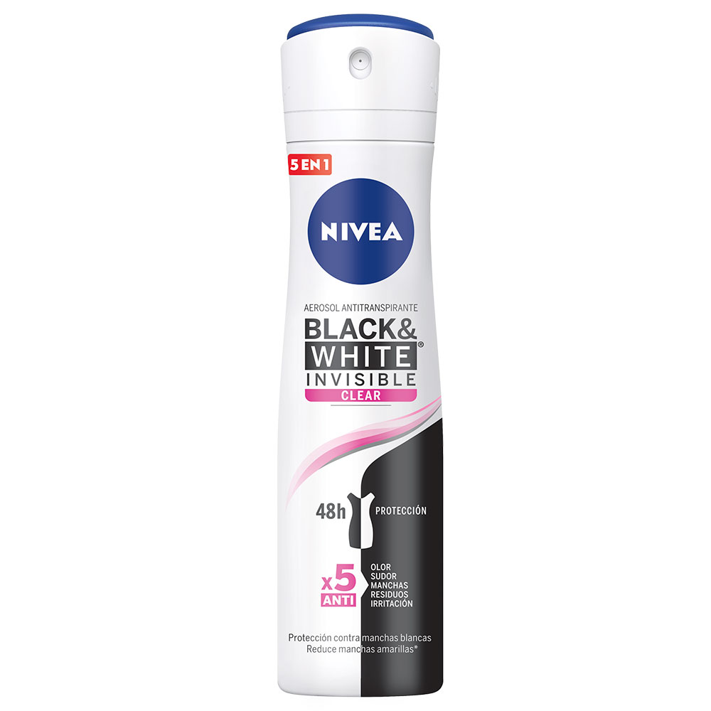 NIVEA AER BLACK Y WHITE INV. FEM 12U X 150ML