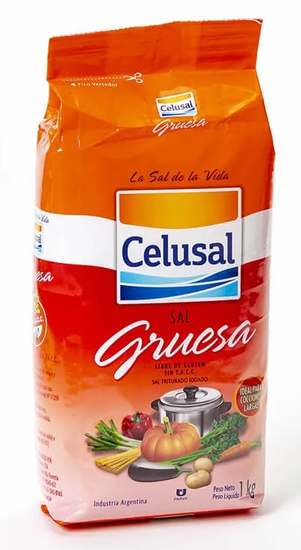 CELUSAL SAL GRUESA PAQUETE 1kg x12