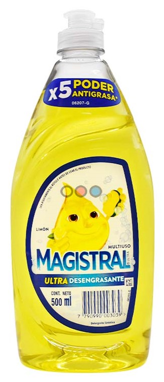 DETERGENTE MAGISTRAL LIMON 500ML X 20u
