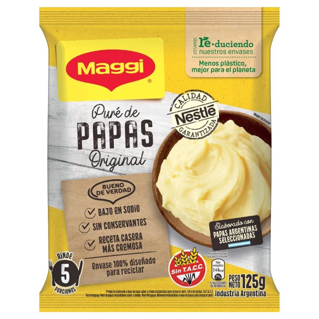 PURE DE PAPAS MAGGI X125G X12