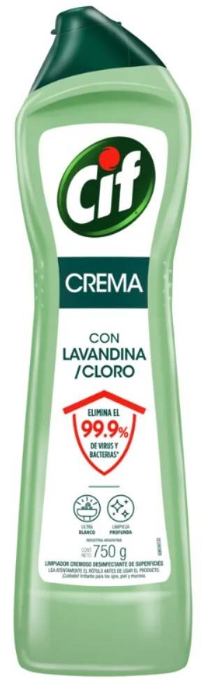 CIF CREMA CON LAVANDINA 750GR X12