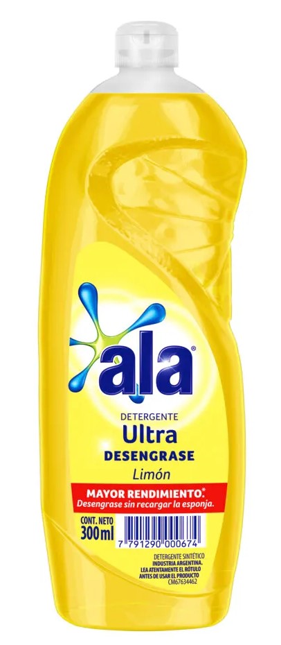 ALA DETERGENTE ULTRA LIMON 300ml x12
