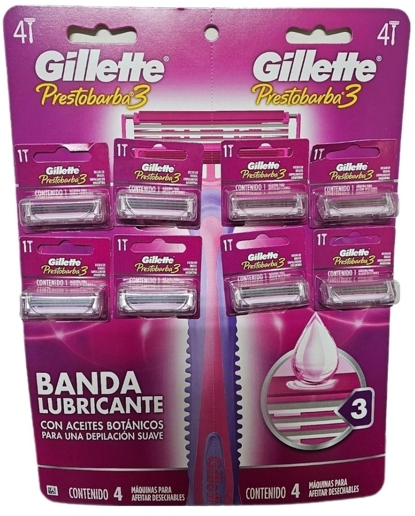 DISPLAY GILLETTE 3 FILOS MUJER x8 (12/B)