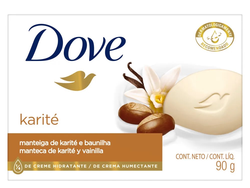 DOVE JABON KARITE VAINILLA 90gr x48
