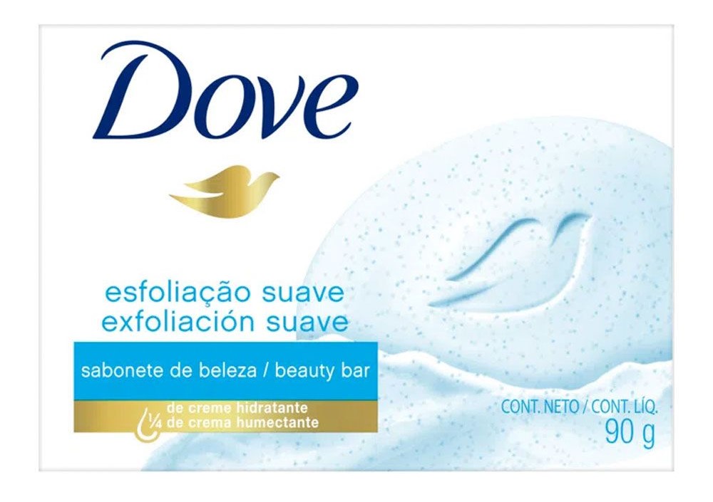 DOVE JABON EXFOLIANTE SUAVE 90gr x48