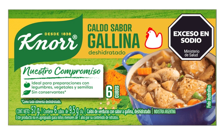 DISPLAY CALDO KNORR X 6 GALLINA 160U