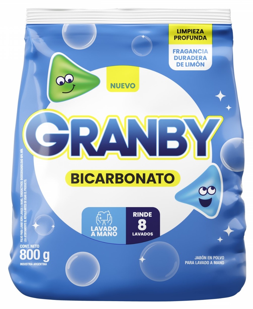 GRANBY POLVO LAV MANO LIMON 24 X 800G
