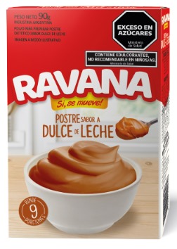 RAVANA POSTRE DULCE DE LECHE 90gr x12