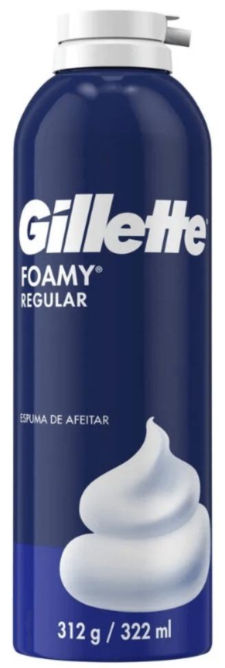 DISPLAY GILLETTE ESPUMA FOAMY REGULAR 312gr x6 (2/B)