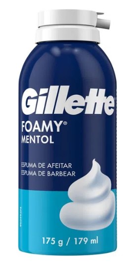 ESPUMA GILLETTE FOAMY MENTOL175g