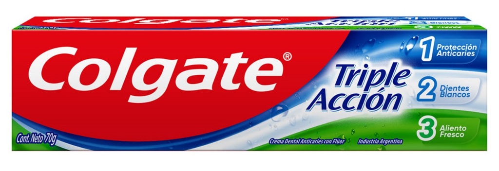 COLGATE TRIPLE ACCION X70GR