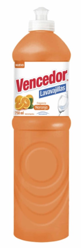 VENCEDOR DETERGENTE NARANJA 750ml x18