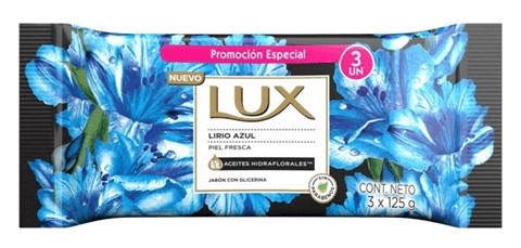 LUX JABON LIRIO AZUL X3 120gr x24