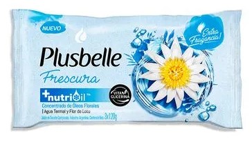 PLUSBELLE JABON FRESCURA X3 120gr x27