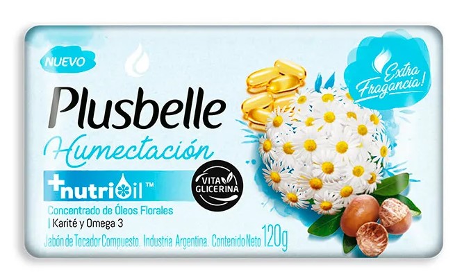 PLUSBELLE JABON HUMECTACION 120gr x81