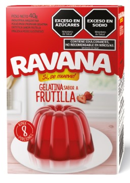 RAVANA GELATINA FRUTILLA 40gr x12