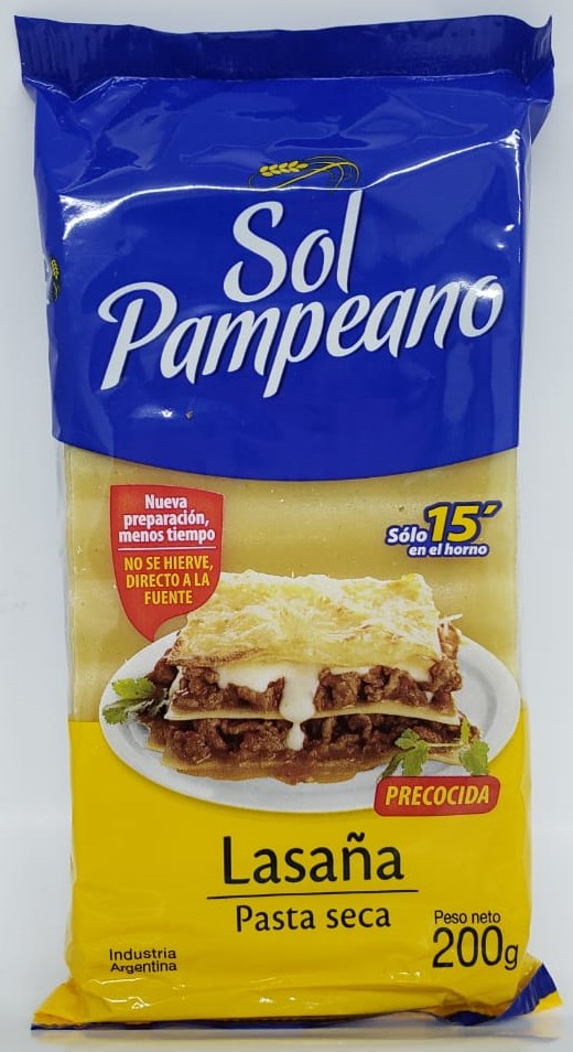SOL PAMPEANO LASAÑA 200gr x12