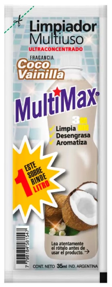 DISPLAY MULTIMAX LIMP LIQ P/DIL CO/VAI 1L x50(4/B)