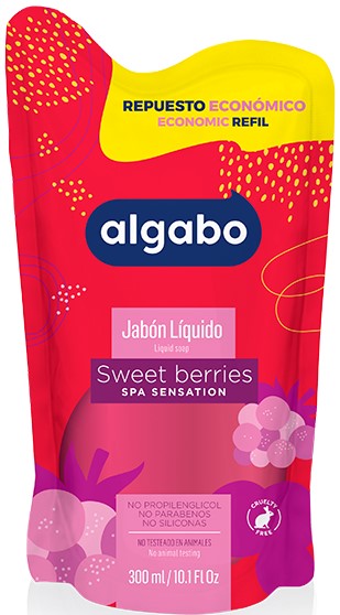 ALGABO JABON LIQUIDO SWEET BERRIES DP 300ml x12