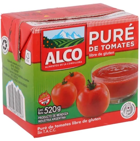 ALCO PURE DE TOMATES 520gr x12