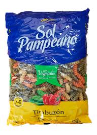 SOL PAMPEANO FIDEOS TIRABUZON VEG 500gr x15